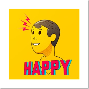 HAPPY MAN Posters and Art